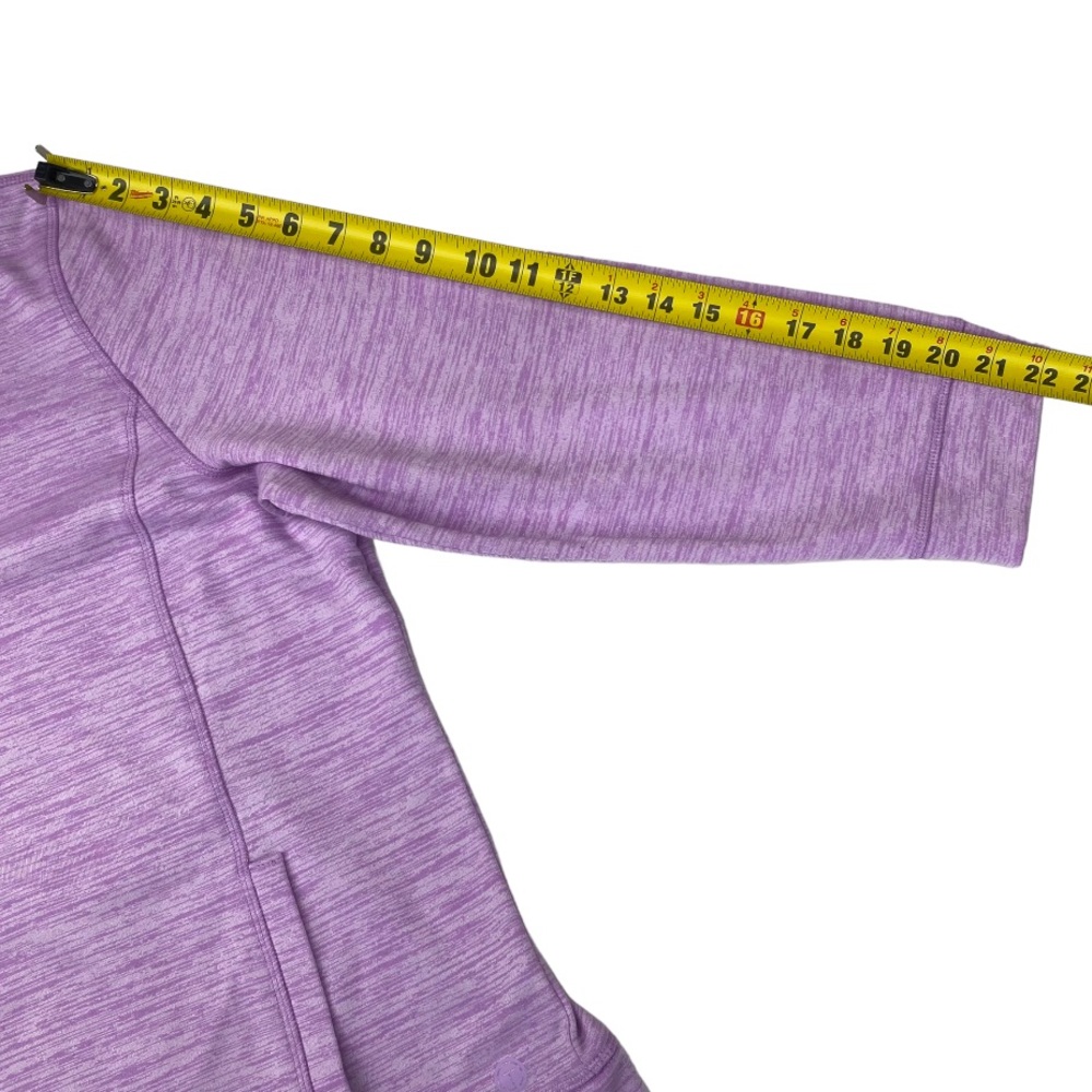 T for Talbots Sweatshirt Size 3X P Plus Petite Full Zip Heathered Lilac Purple - Picture 11 of 12